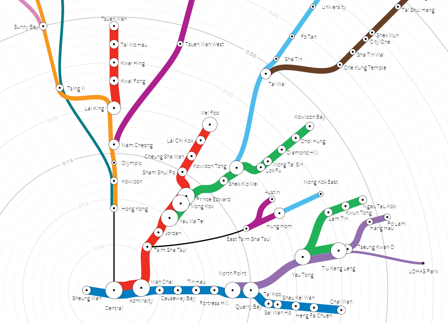 Maps of the Hong Kong MTR
